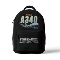 Thumbnail for Airbus A340-200 - 3D Backpack - Cartoon - Black