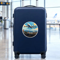 Thumbnail for Airbus A340-200 - 3D - Circle Sticker - Suitcase