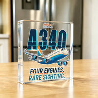 Thumbnail for Airbus A340-200 - Crystal Ornament - Cartoon - Kitchen