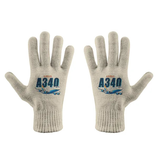 Airbus A340-200 - Gloves - Full - Cartoon - Beige
