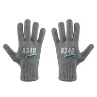 Thumbnail for Airbus A340-200 - Gloves - Full - Cartoon - Gray
