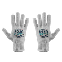 Thumbnail for Airbus A340-200 - Gloves - Full - Original + Name - Light Gray