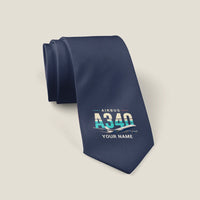 Thumbnail for Airbus A340-200 - Original + Name - Tie - Navy Blue