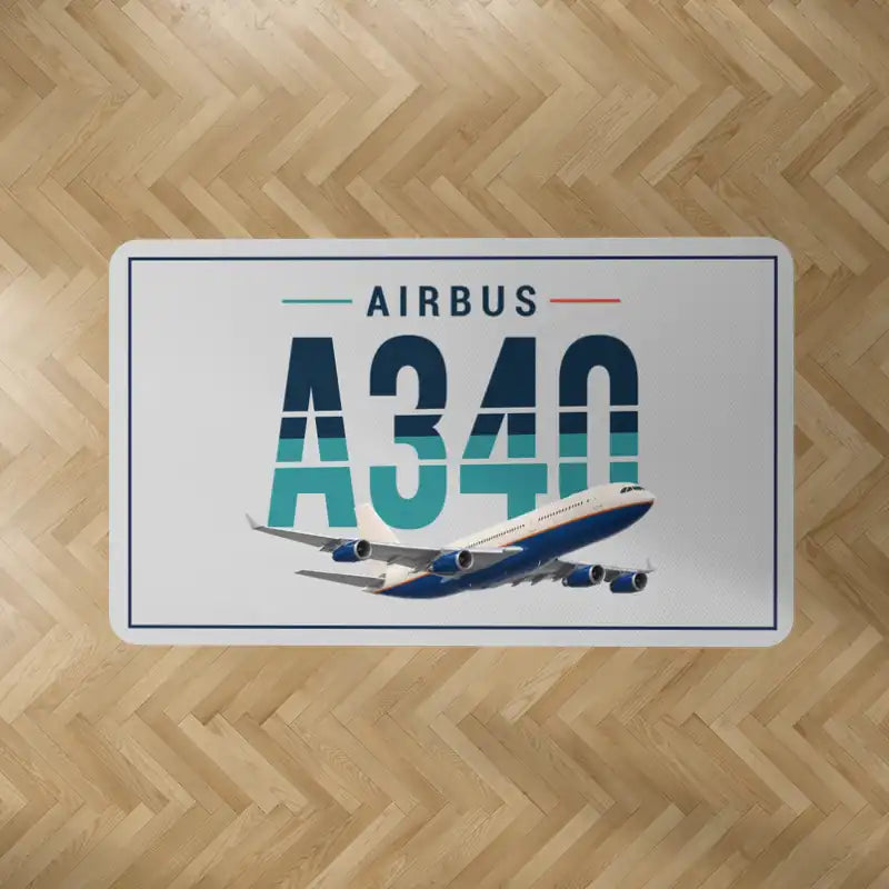 Airbus A340-200 - Original - Rectangle Carpet - Light Gray