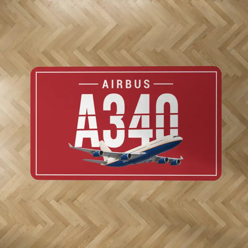 Airbus A340-200 - Original - Rectangle Carpet - Red