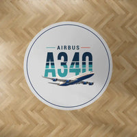 Thumbnail for Airbus A340-200 - Original - Round Carpet - Light Gray