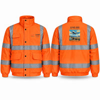Thumbnail for Airbus A340-200 Reflective Winter Jackets - Poster - Orange