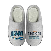 Thumbnail for Airbus A340-200 - Slippers - Cotton - Cartoon - Light Gray