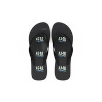Thumbnail for Airbus A340-200 - Slippers - Flip Flops - Cartoon Pattern - Black