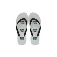 Thumbnail for Airbus A340-200 - Slippers - Flip Flops - Cartoon Pattern - White