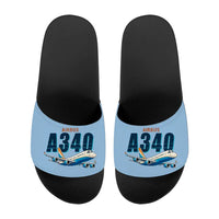 Thumbnail for Airbus A340-200 - Slippers - Sport - Cartoon - Light Blue