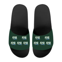 Thumbnail for Airbus A340-200 - Slippers - Sport - Cartoon Pattern - Dark Green