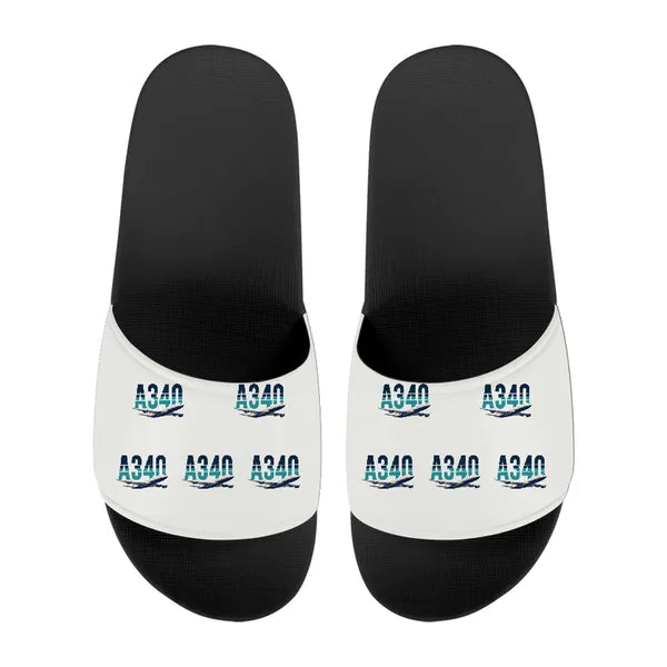 Airbus A340-200 - Slippers - Sport - Original Pattern - White