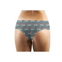 Thumbnail for Airbus A340-200 - Women Panties - Original Pattern - Gray - Back