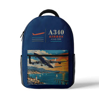 Thumbnail for Airbus A340-300 - 3D Backpack - Blue