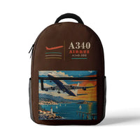 Thumbnail for Airbus A340-300 - 3D Backpack - Brown