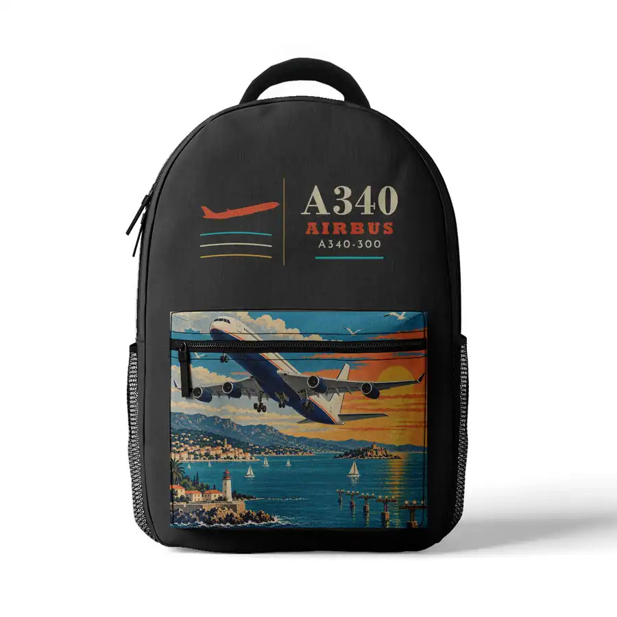 Airbus A340-300 - 3D Backpack - Gray