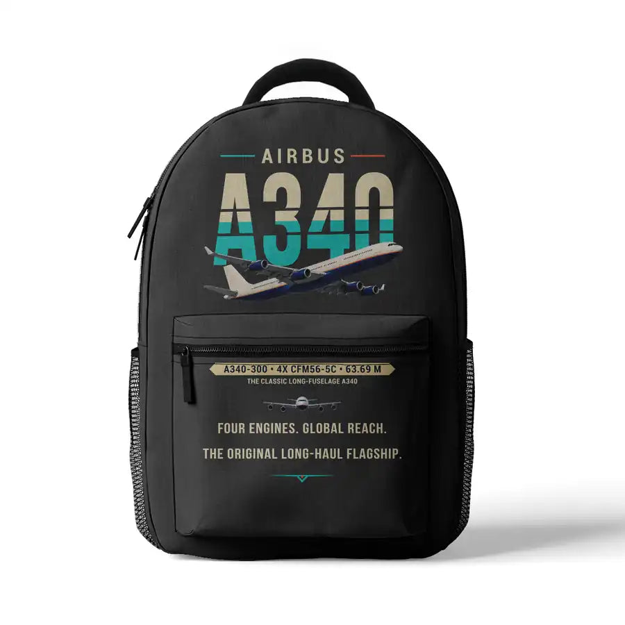 Airbus A340-300 - 3D Backpack - Original - Gray