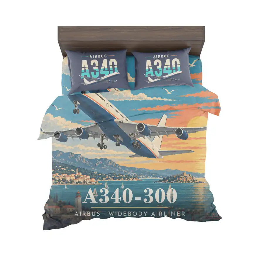 Airbus A340-300 - 3D - Bedding Set - Full Print