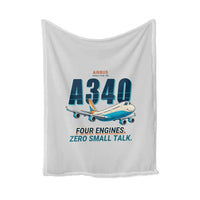 Thumbnail for Airbus A340-300 - Cartoon - Blanket - Light Gray