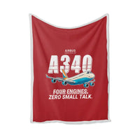 Thumbnail for Airbus A340-300 - Cartoon - Blanket - Red