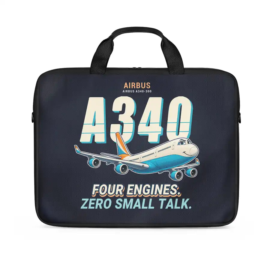 Airbus A340-300 - Cartoon - Laptop Bag