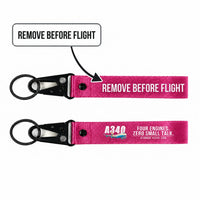 Thumbnail for Airbus A340-300 Hawk-Shaped Key Chains - Pink - Cartoon - Remove Before Flight