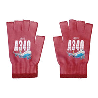 Thumbnail for Airbus A340-300 - Gloves - Cut - Cartoon - Red