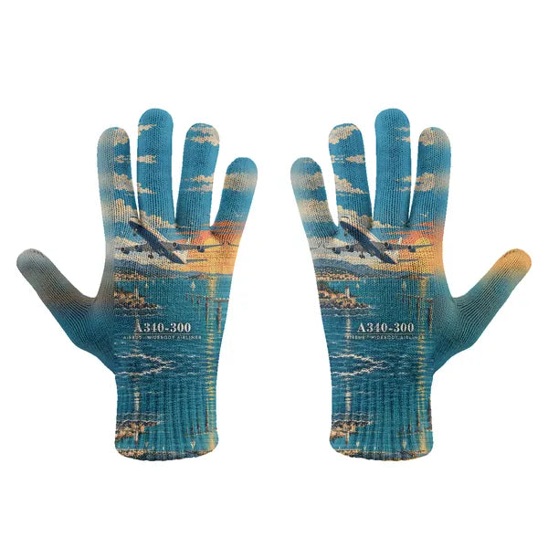 Airbus A340-300 - Gloves - Full - 3D - Full Print