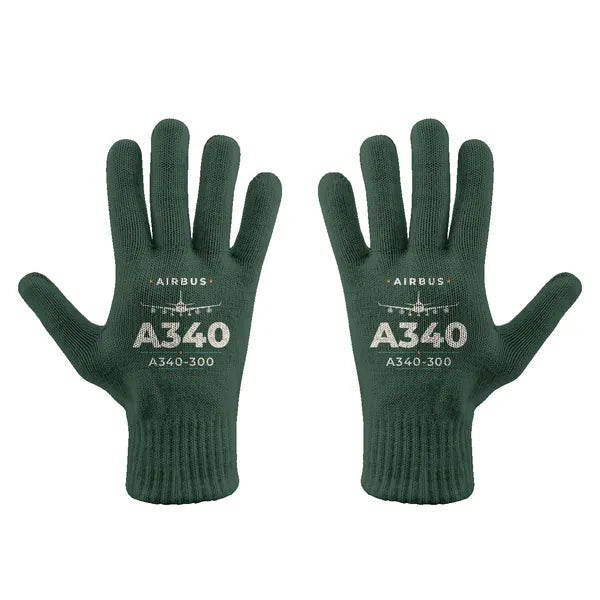 Airbus A340-300 - Gloves - Full - Heritage - Dark Green