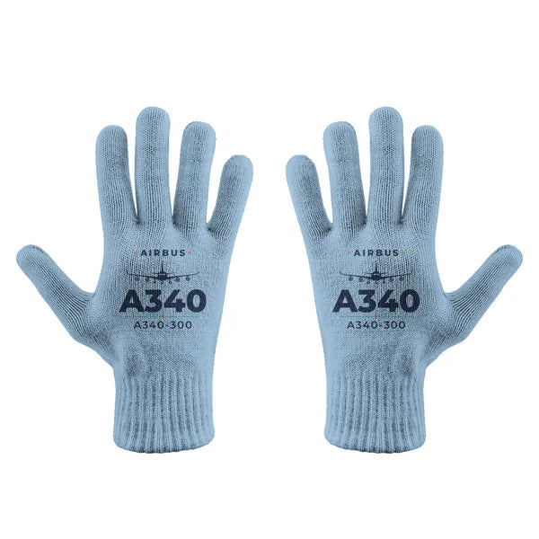 Airbus A340-300 - Gloves - Full - Heritage - Light Blue