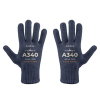Thumbnail for Airbus A340-300 - Gloves - Full - Heritage + Name - Navy Blue