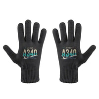 Thumbnail for Airbus A340-300 - Gloves - Full - Original - Black