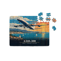 Thumbnail for Airbus A340-300 - Horizontal + Text - Canvas Puzzle
