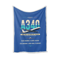 Thumbnail for Airbus A340-300 - Original - Blanket - Blue