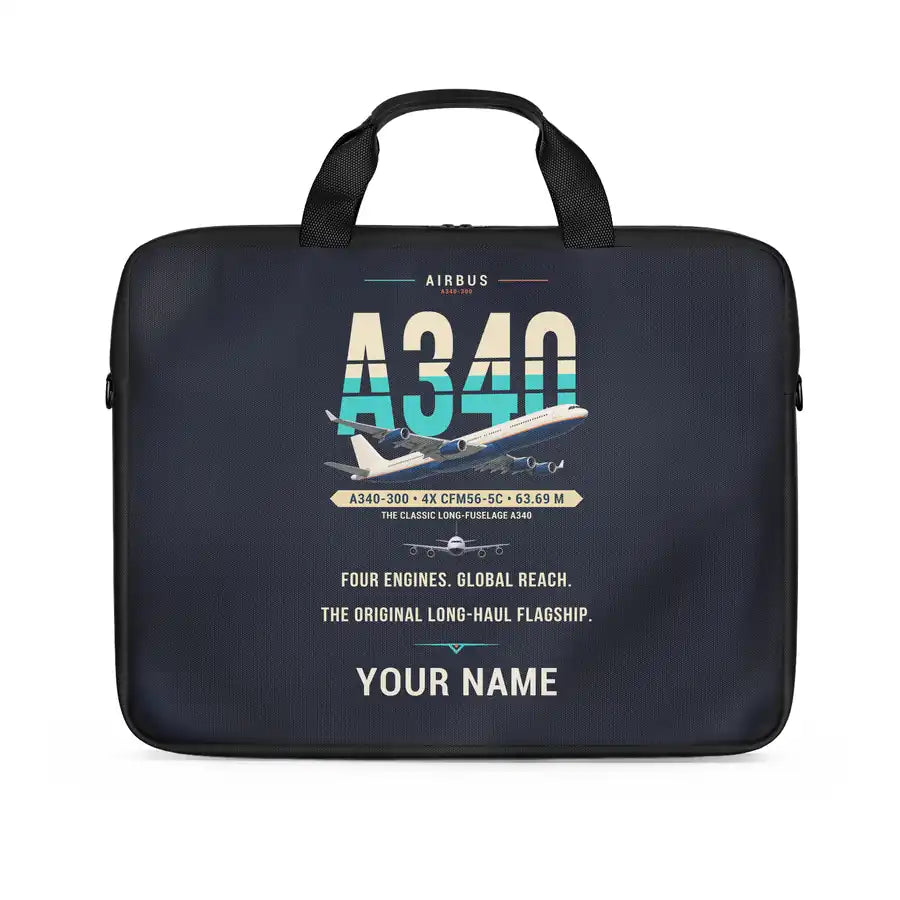 Airbus A340-300 - Original + Name - Laptop Bag