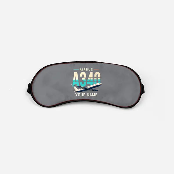 Airbus A340-300 - Original + Name - Sleep Mask - Gray