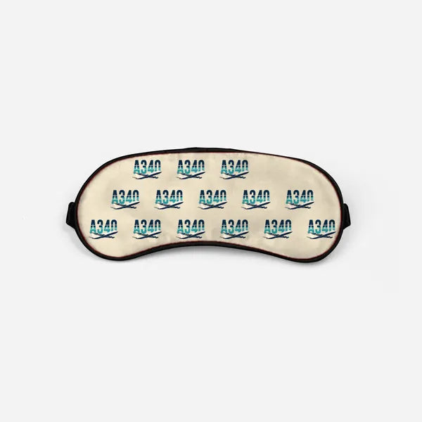 Airbus A340-300 - Original Pattern - Sleep Mask - Beige