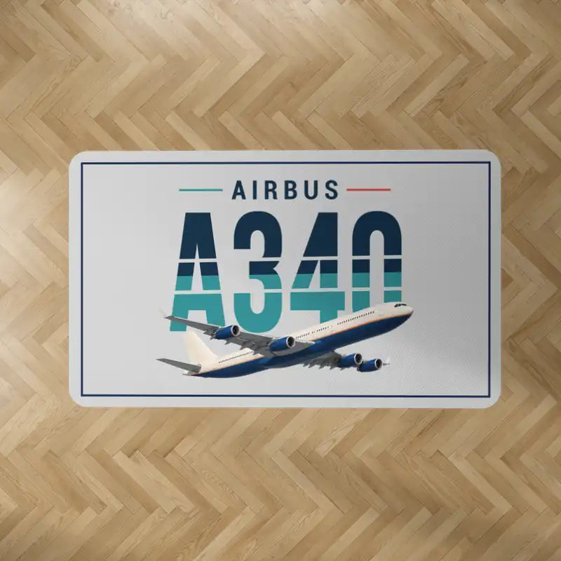 Airbus A340-300 - Original - Rectangle Carpet - Light Gray