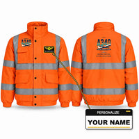 Thumbnail for Airbus A340-300 Reflective Winter Jackets - Original + Name - Orange