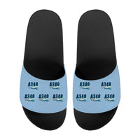 Thumbnail for Airbus A340-300 - Slippers - Sport - Cartoon Pattern - Light Blue