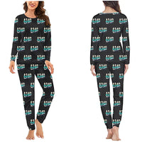 Thumbnail for Airbus A340-300 - Women Pajamas - Original Pattern - Black