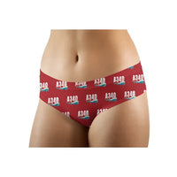 Thumbnail for Airbus A340-300 - Women Panties - Cartoon Pattern - Red - Front