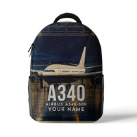 Thumbnail for Airbus A340-500 - 3D Backpack - 3D Scene + Name