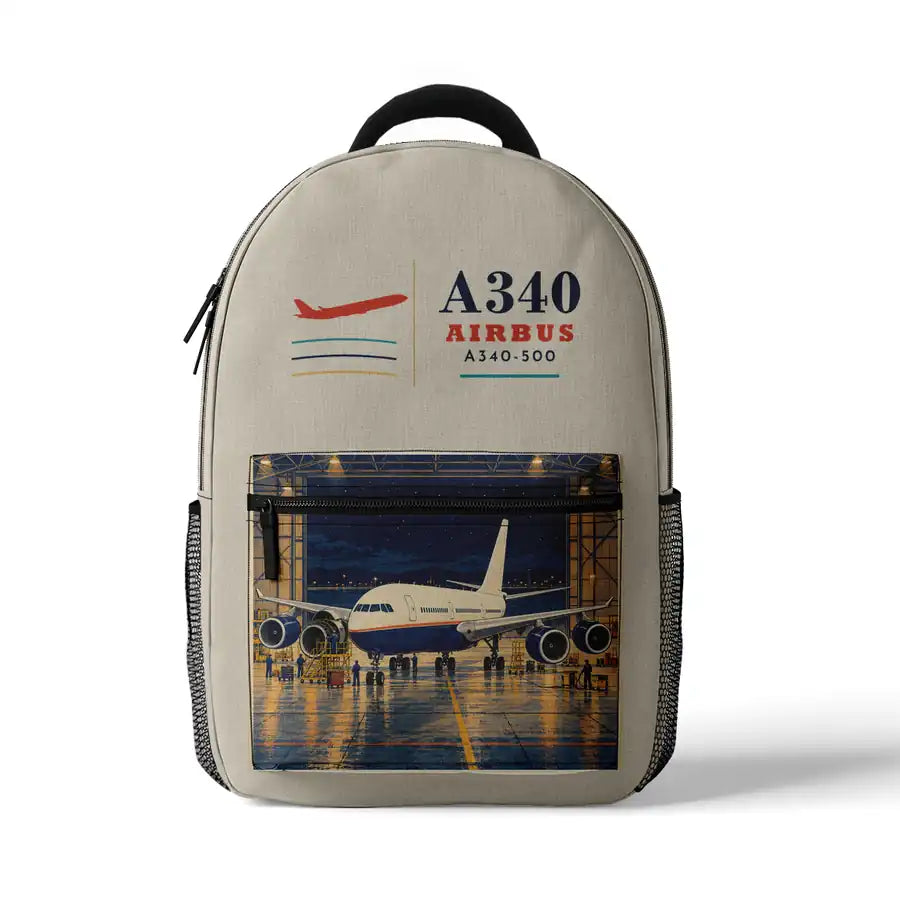 Airbus A340-500 - 3D Backpack - Beige