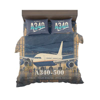 Thumbnail for Airbus A340-500 - 3D + Name - Bedding Set - Full Print