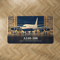 Thumbnail for Airbus A340-500 - 3D - Rectangle Carpet - Full Print