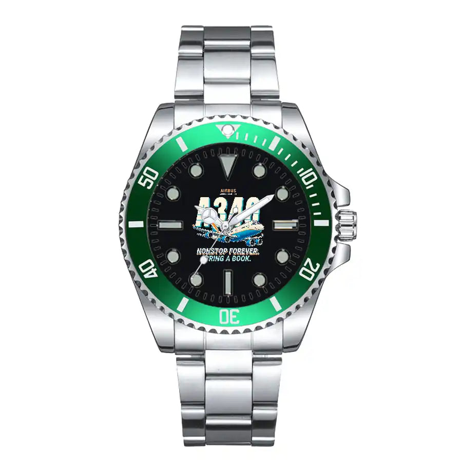 Airbus A340-500 - Cartoon - Premium Diver - Green