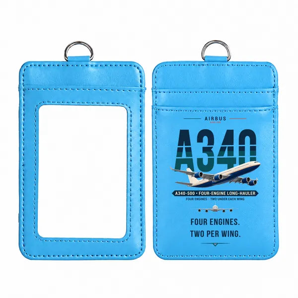 Airbus A340-500 - Original - ID Card Holder - Blue