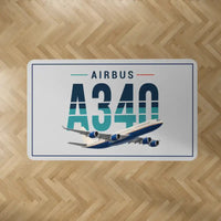 Thumbnail for Airbus A340-500 - Original - Rectangle Carpet - Light Gray